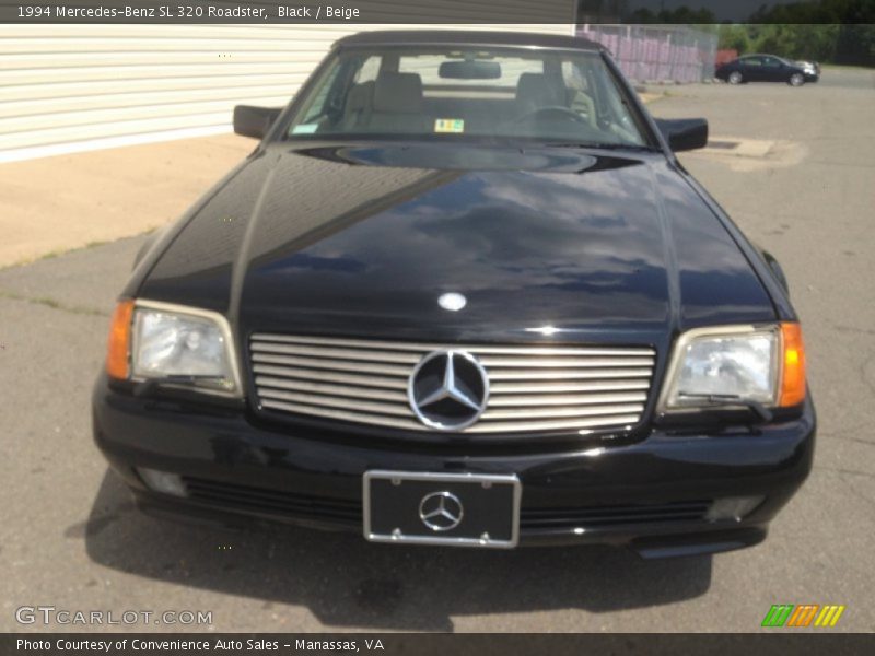 Black / Beige 1994 Mercedes-Benz SL 320 Roadster