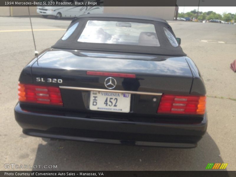 Black / Beige 1994 Mercedes-Benz SL 320 Roadster