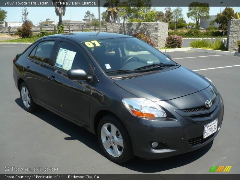 Flint Mica / Dark Charcoal 2007 Toyota Yaris Sedan