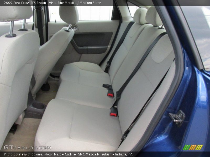 Vista Blue Metallic / Medium Stone 2009 Ford Focus SES Sedan