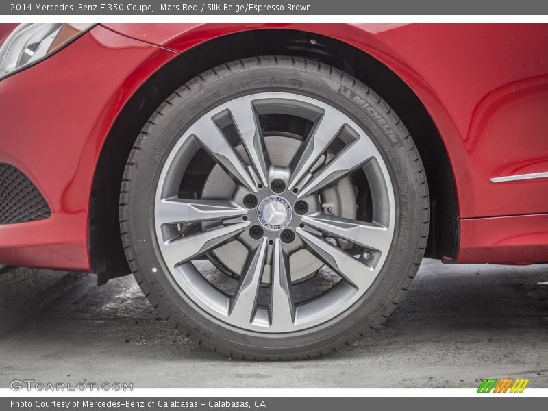 Mars Red / Silk Beige/Espresso Brown 2014 Mercedes-Benz E 350 Coupe