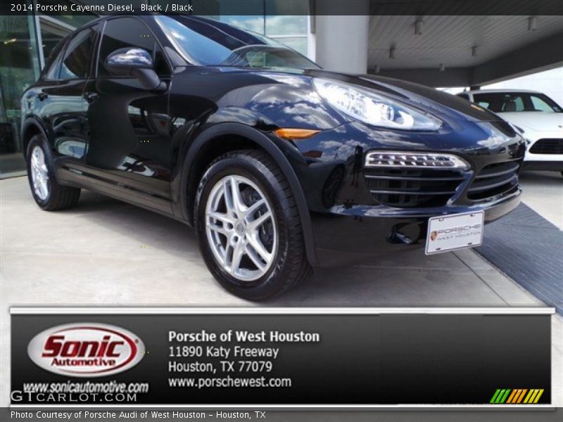 Black / Black 2014 Porsche Cayenne Diesel