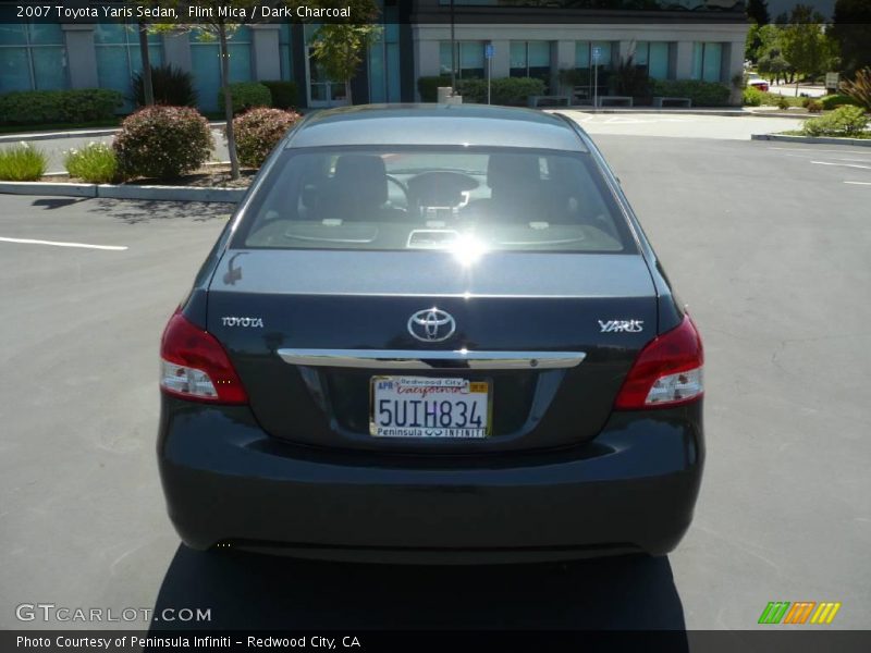 Flint Mica / Dark Charcoal 2007 Toyota Yaris Sedan