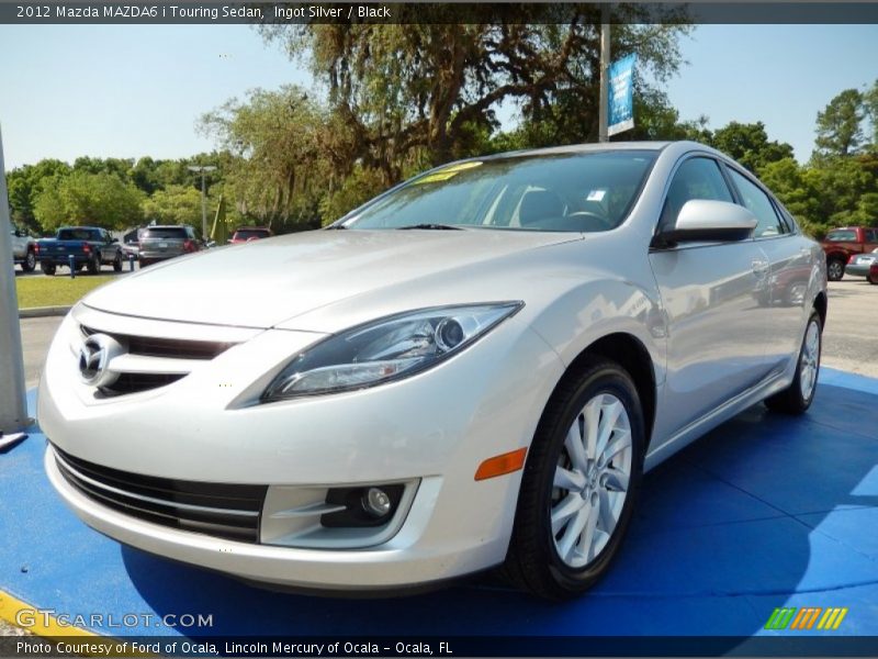 Ingot Silver / Black 2012 Mazda MAZDA6 i Touring Sedan