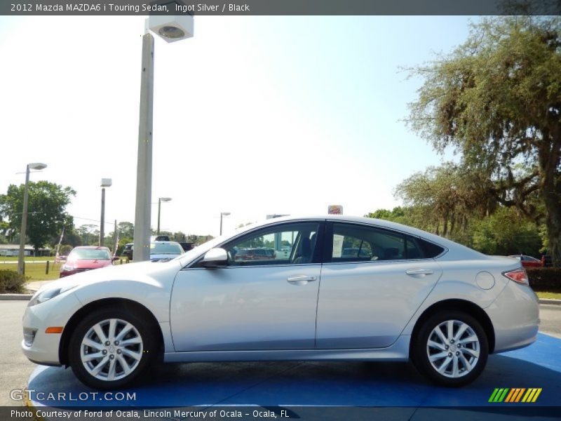 Ingot Silver / Black 2012 Mazda MAZDA6 i Touring Sedan