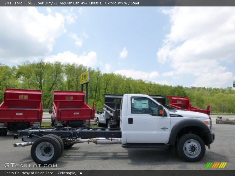 Oxford White / Steel 2015 Ford F550 Super Duty XL Regular Cab 4x4 Chassis