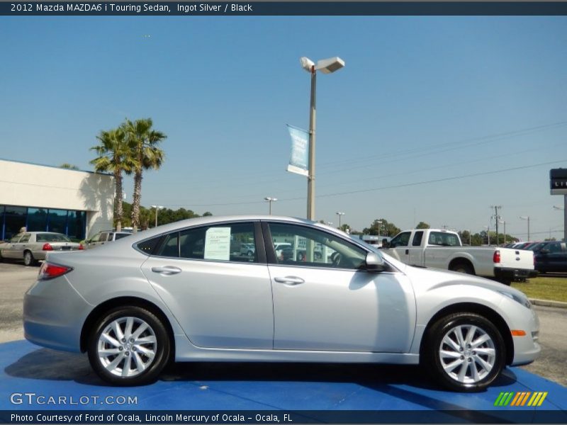 Ingot Silver / Black 2012 Mazda MAZDA6 i Touring Sedan