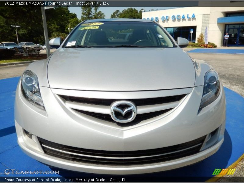 Ingot Silver / Black 2012 Mazda MAZDA6 i Touring Sedan