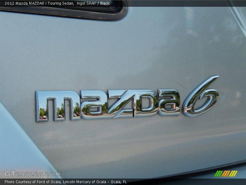 Ingot Silver / Black 2012 Mazda MAZDA6 i Touring Sedan