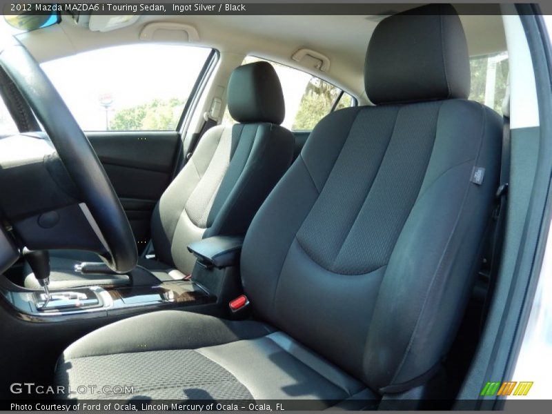 Ingot Silver / Black 2012 Mazda MAZDA6 i Touring Sedan