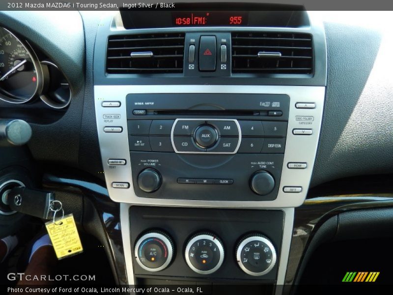 Ingot Silver / Black 2012 Mazda MAZDA6 i Touring Sedan
