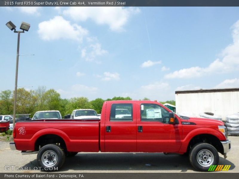 Vermillion Red / Steel 2015 Ford F350 Super Duty XL Crew Cab 4x4