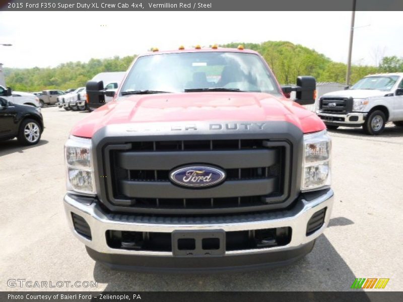 Vermillion Red / Steel 2015 Ford F350 Super Duty XL Crew Cab 4x4