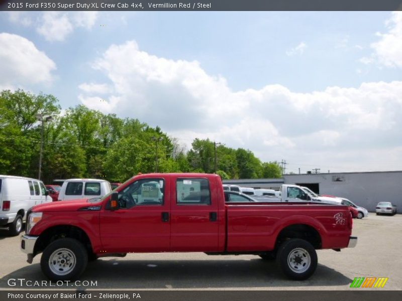 Vermillion Red / Steel 2015 Ford F350 Super Duty XL Crew Cab 4x4