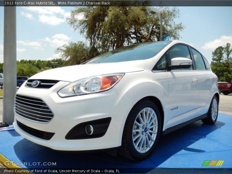 White Platinum / Charcoal Black 2013 Ford C-Max Hybrid SEL