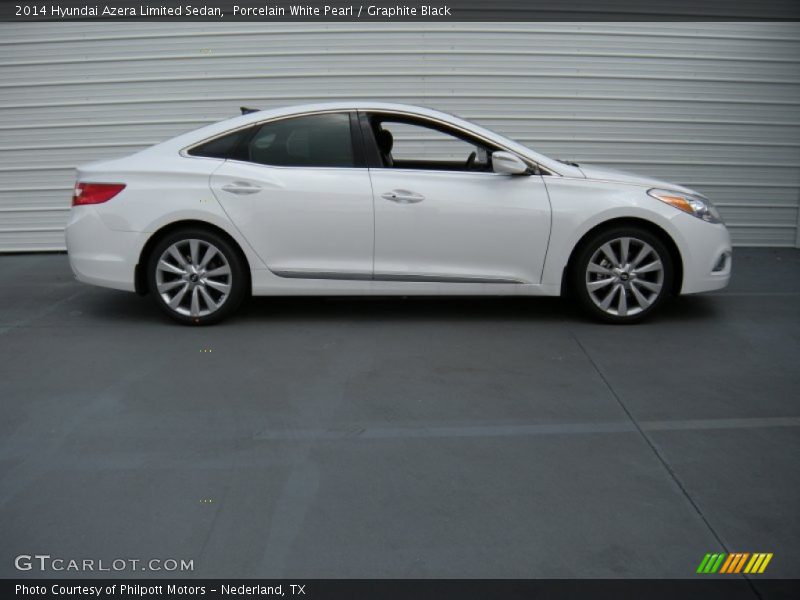 Porcelain White Pearl / Graphite Black 2014 Hyundai Azera Limited Sedan