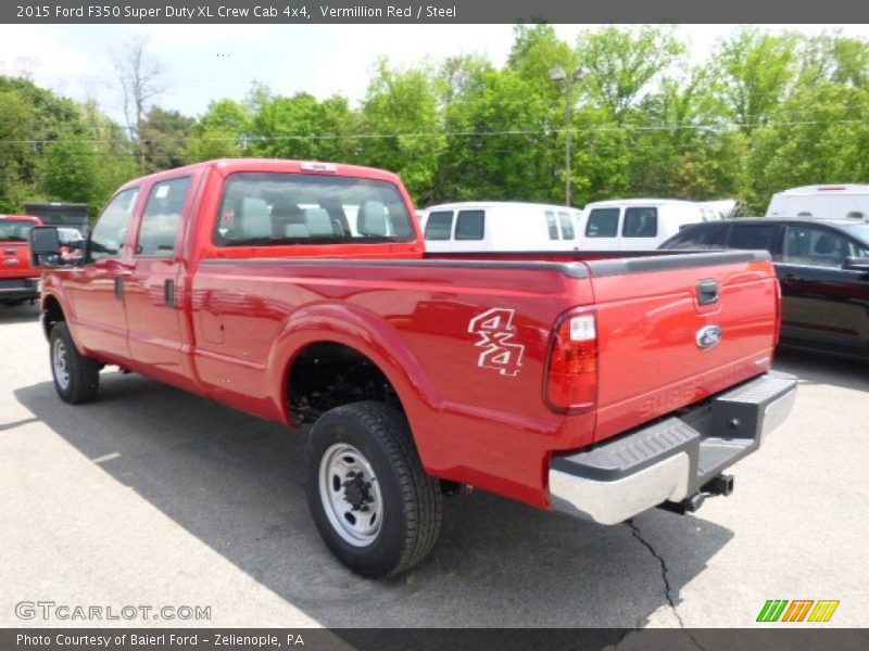 Vermillion Red / Steel 2015 Ford F350 Super Duty XL Crew Cab 4x4