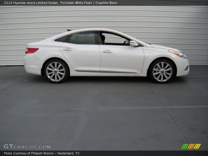 Porcelain White Pearl / Graphite Black 2014 Hyundai Azera Limited Sedan