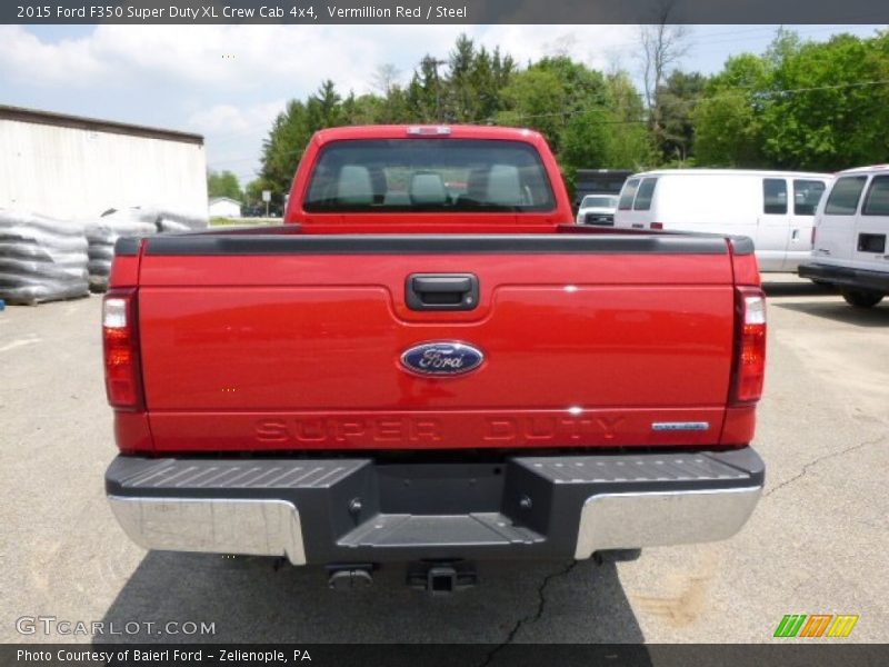 Vermillion Red / Steel 2015 Ford F350 Super Duty XL Crew Cab 4x4