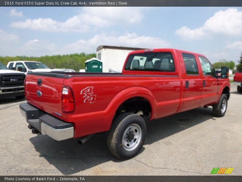 Vermillion Red / Steel 2015 Ford F350 Super Duty XL Crew Cab 4x4