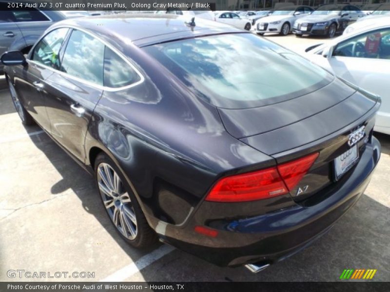 Oolong Gray Metallic / Black 2014 Audi A7 3.0T quattro Premium Plus