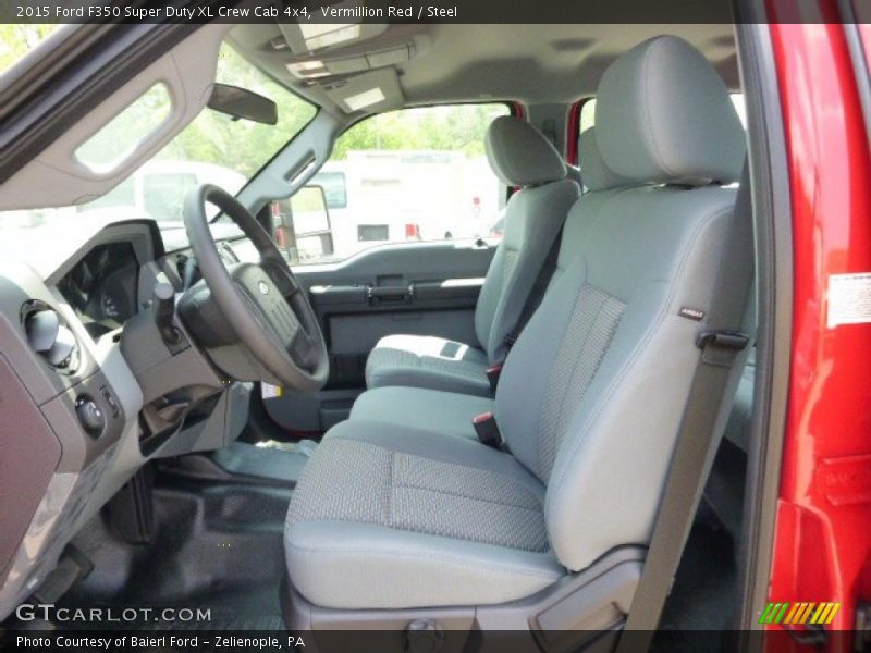 Vermillion Red / Steel 2015 Ford F350 Super Duty XL Crew Cab 4x4