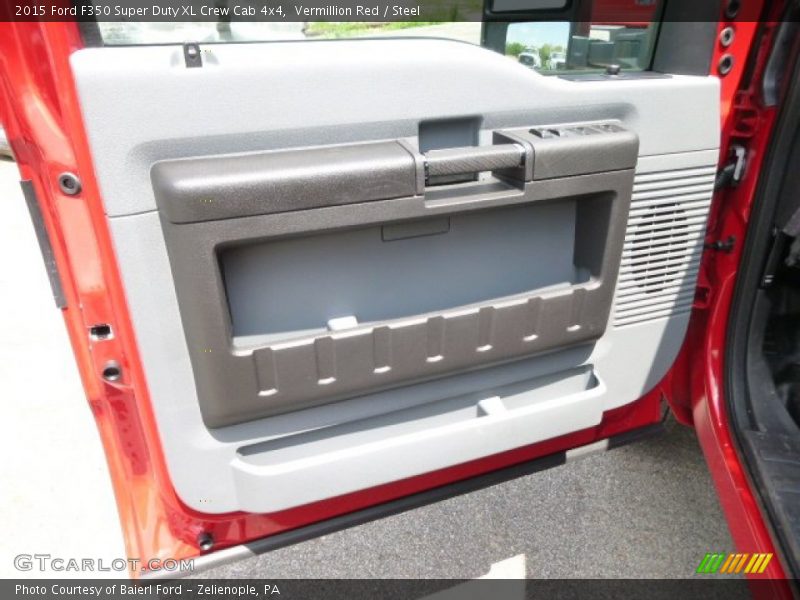 Vermillion Red / Steel 2015 Ford F350 Super Duty XL Crew Cab 4x4