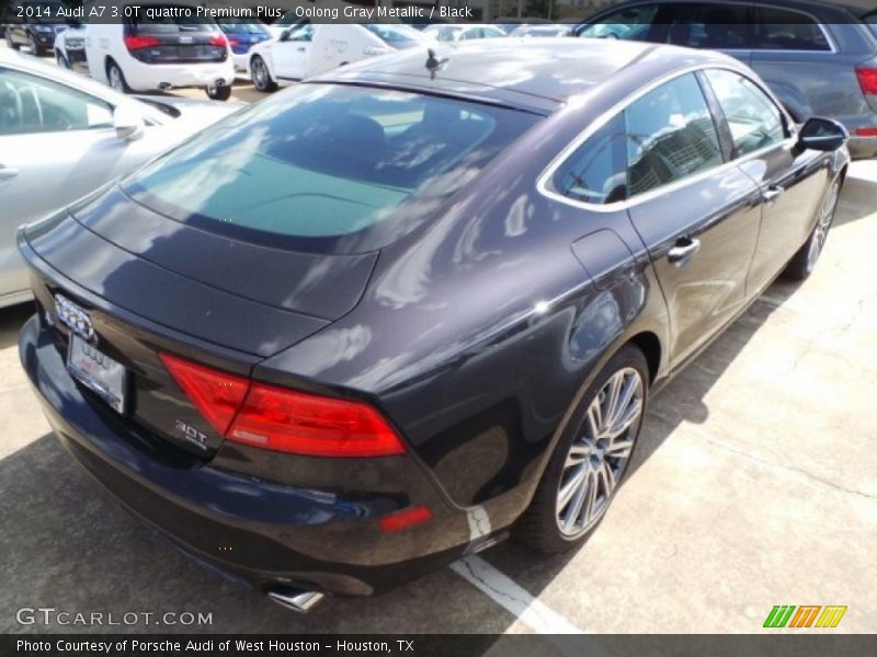 Oolong Gray Metallic / Black 2014 Audi A7 3.0T quattro Premium Plus