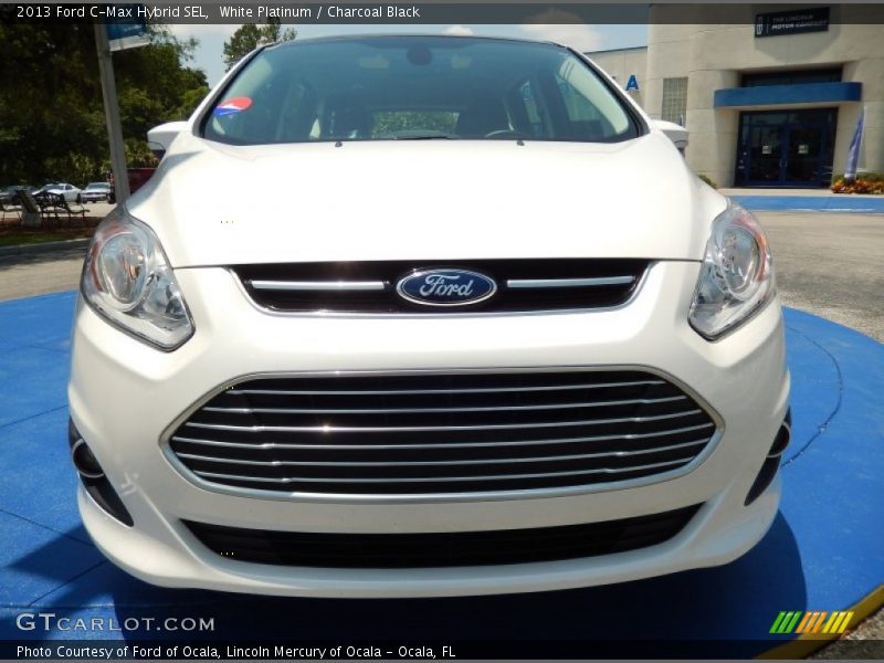 White Platinum / Charcoal Black 2013 Ford C-Max Hybrid SEL