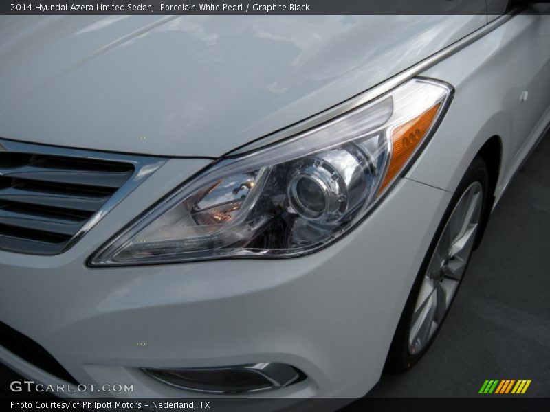 Porcelain White Pearl / Graphite Black 2014 Hyundai Azera Limited Sedan