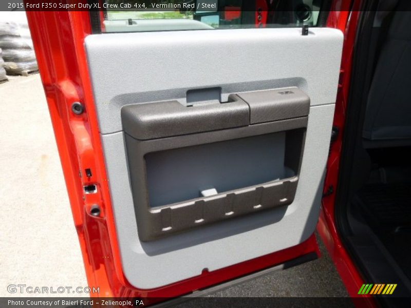 Vermillion Red / Steel 2015 Ford F350 Super Duty XL Crew Cab 4x4