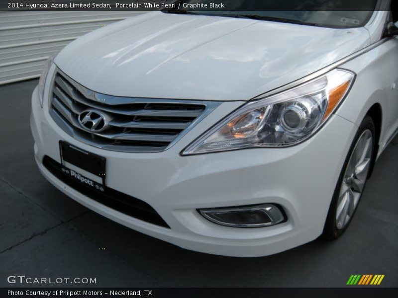 Porcelain White Pearl / Graphite Black 2014 Hyundai Azera Limited Sedan