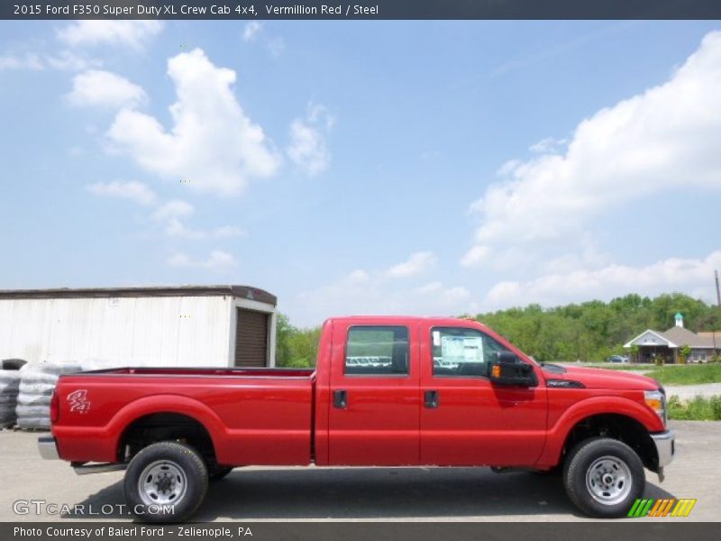 Vermillion Red / Steel 2015 Ford F350 Super Duty XL Crew Cab 4x4