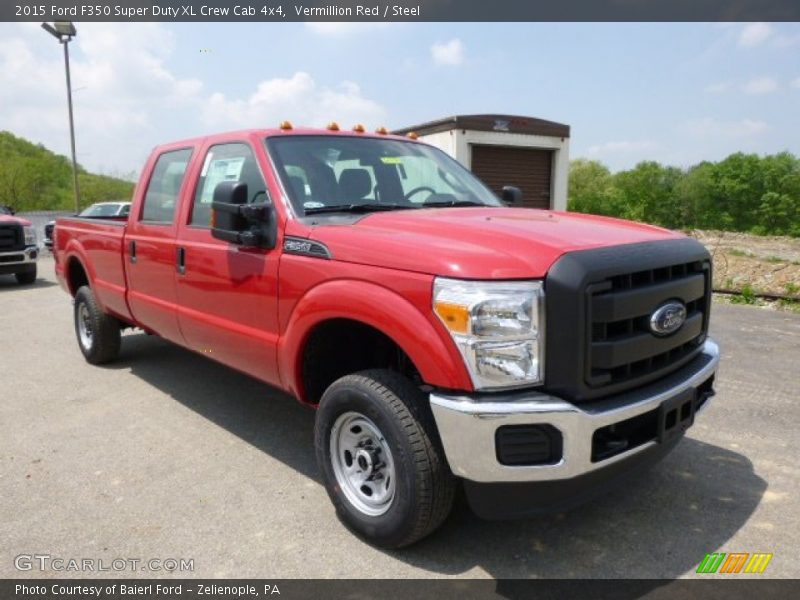 Vermillion Red / Steel 2015 Ford F350 Super Duty XL Crew Cab 4x4