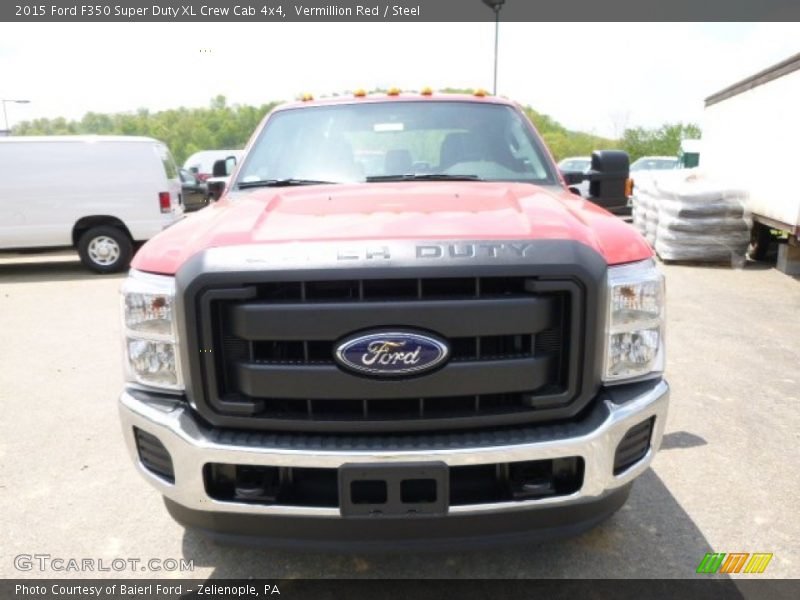 Vermillion Red / Steel 2015 Ford F350 Super Duty XL Crew Cab 4x4