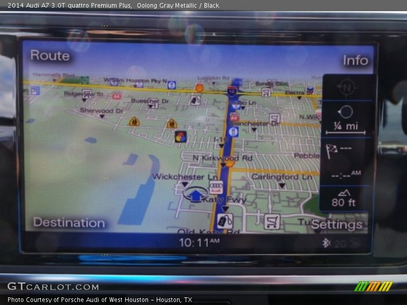 Oolong Gray Metallic / Black 2014 Audi A7 3.0T quattro Premium Plus