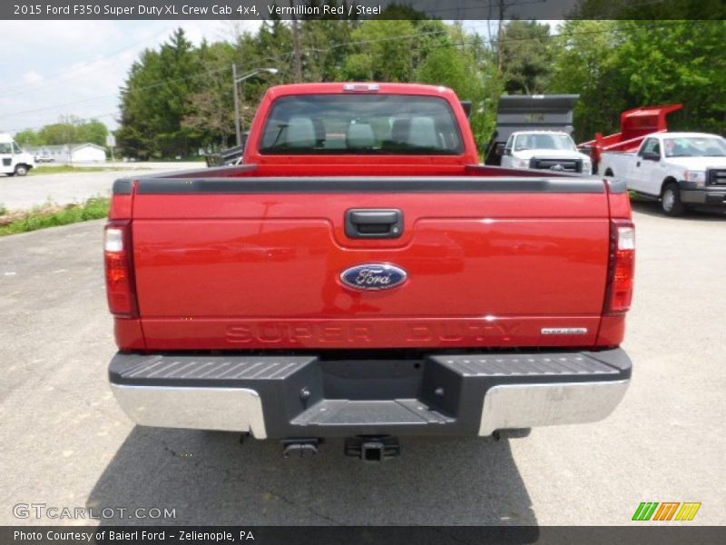 Vermillion Red / Steel 2015 Ford F350 Super Duty XL Crew Cab 4x4