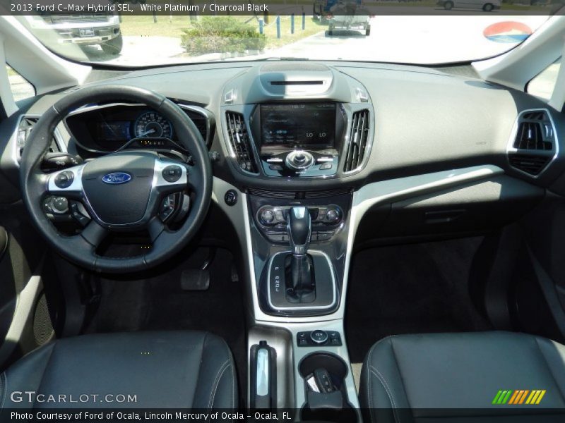 White Platinum / Charcoal Black 2013 Ford C-Max Hybrid SEL