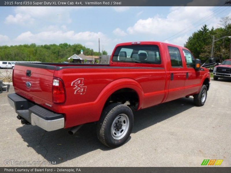 Vermillion Red / Steel 2015 Ford F350 Super Duty XL Crew Cab 4x4