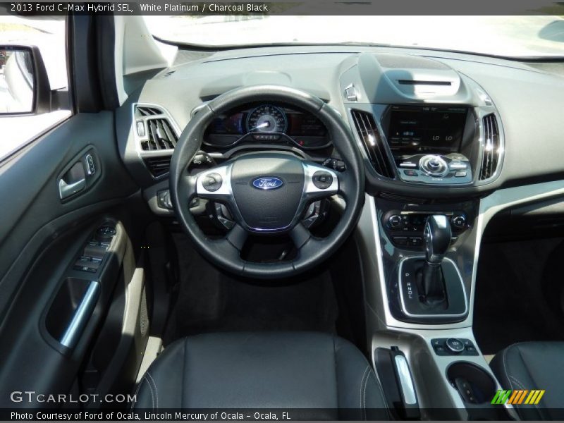 White Platinum / Charcoal Black 2013 Ford C-Max Hybrid SEL