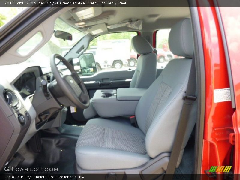 Vermillion Red / Steel 2015 Ford F350 Super Duty XL Crew Cab 4x4