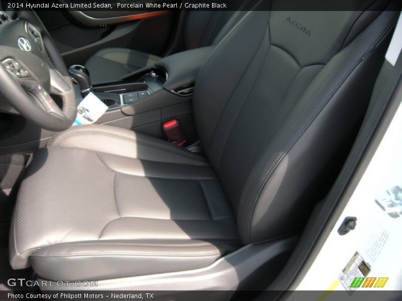 Porcelain White Pearl / Graphite Black 2014 Hyundai Azera Limited Sedan