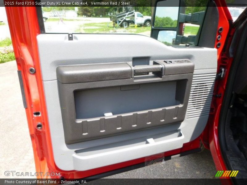 Vermillion Red / Steel 2015 Ford F350 Super Duty XL Crew Cab 4x4