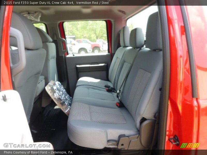 Vermillion Red / Steel 2015 Ford F350 Super Duty XL Crew Cab 4x4