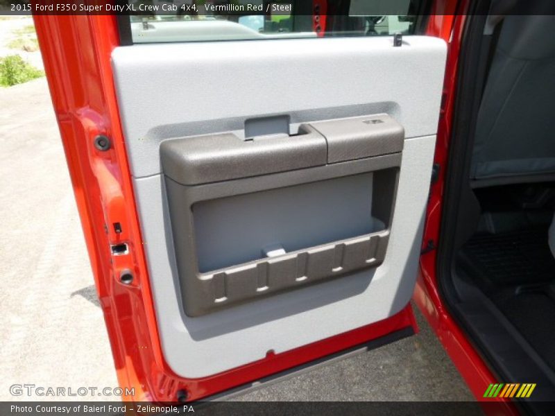 Vermillion Red / Steel 2015 Ford F350 Super Duty XL Crew Cab 4x4