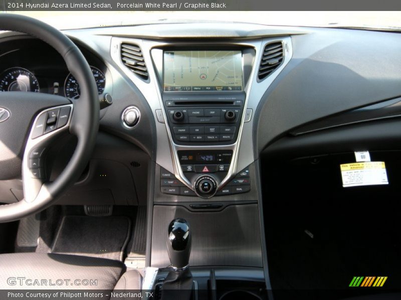 Porcelain White Pearl / Graphite Black 2014 Hyundai Azera Limited Sedan