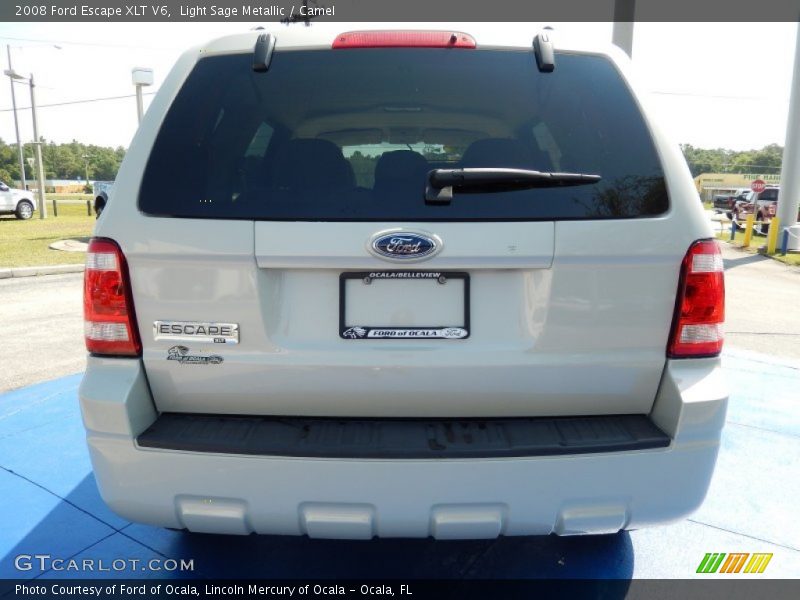 Light Sage Metallic / Camel 2008 Ford Escape XLT V6
