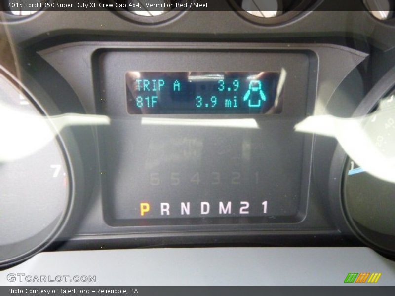 Vermillion Red / Steel 2015 Ford F350 Super Duty XL Crew Cab 4x4