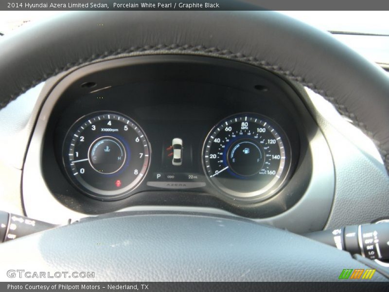 Porcelain White Pearl / Graphite Black 2014 Hyundai Azera Limited Sedan