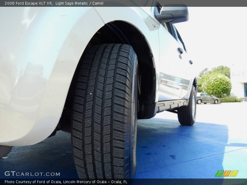 Light Sage Metallic / Camel 2008 Ford Escape XLT V6